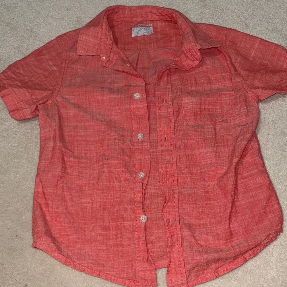 Cat and jack button down shirt